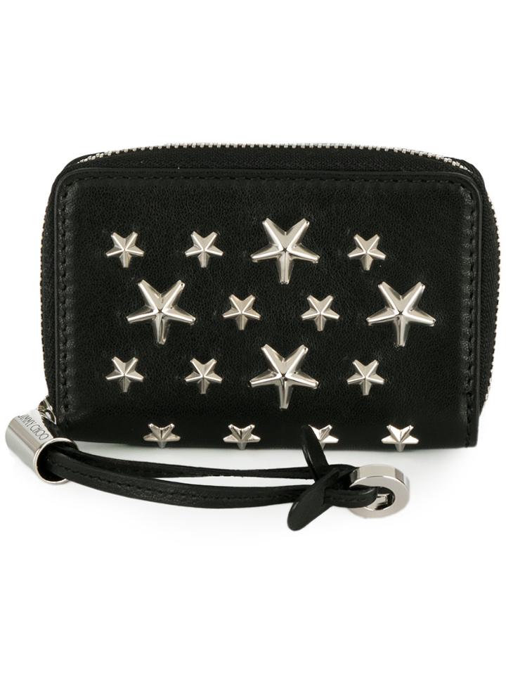 Jimmy Choo Noella Zip Around Wallet - Black
