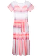 Lemlem Striped Flared Dress - White