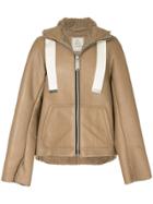 Maison Mihara Yasuhiro Hooded Shearling Jacket - Brown