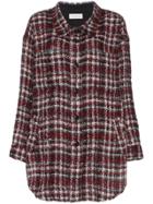 Faith Connexion Oversized Checked Jacket - Red