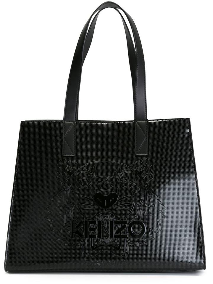 Kenzo 'tiger' Tote, Women's, Black, Polyurethane