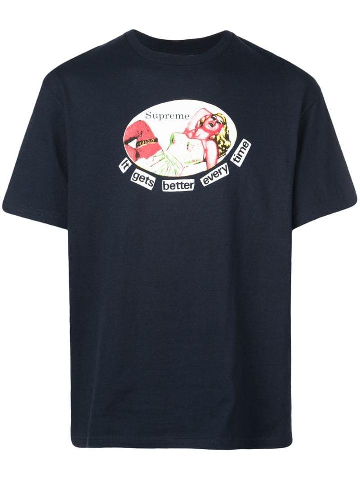 Supreme It Gets Better Every Time Tee - Blue