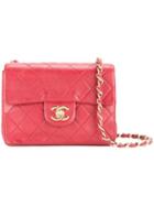 Chanel Vintage Mini Flap Shoulder Bag, Women's, Red