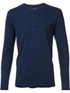 Goodlife Split Hem Buttoned Jersey, Men's, Size: Xl, Blue, Cotton/polyester/rayon