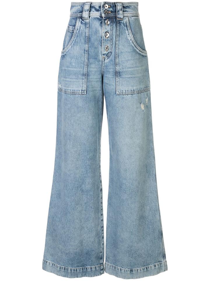 Jonathan Simkhai Carpenter Wide Jeans - Blue