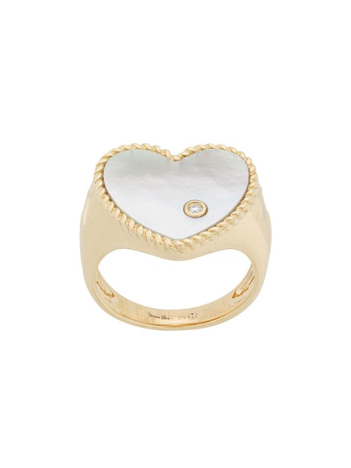 Yvonne Léon 18kt Gold And Diamond Heart Ring