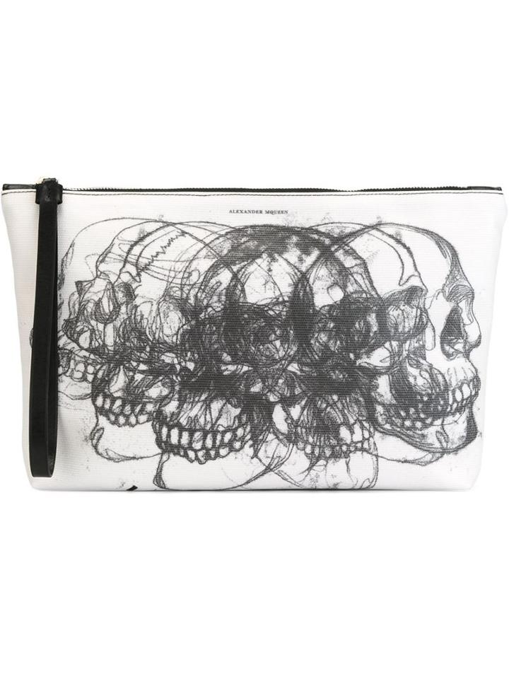 Alexander Mcqueen Skull Print Clutch