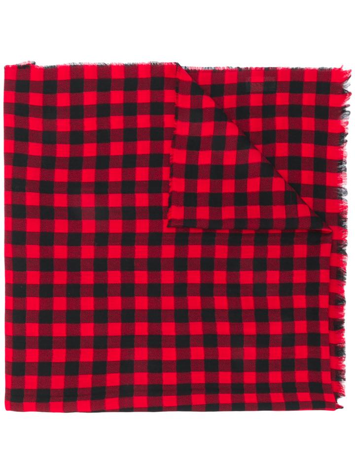 Gucci Appliqué Scarf - Red