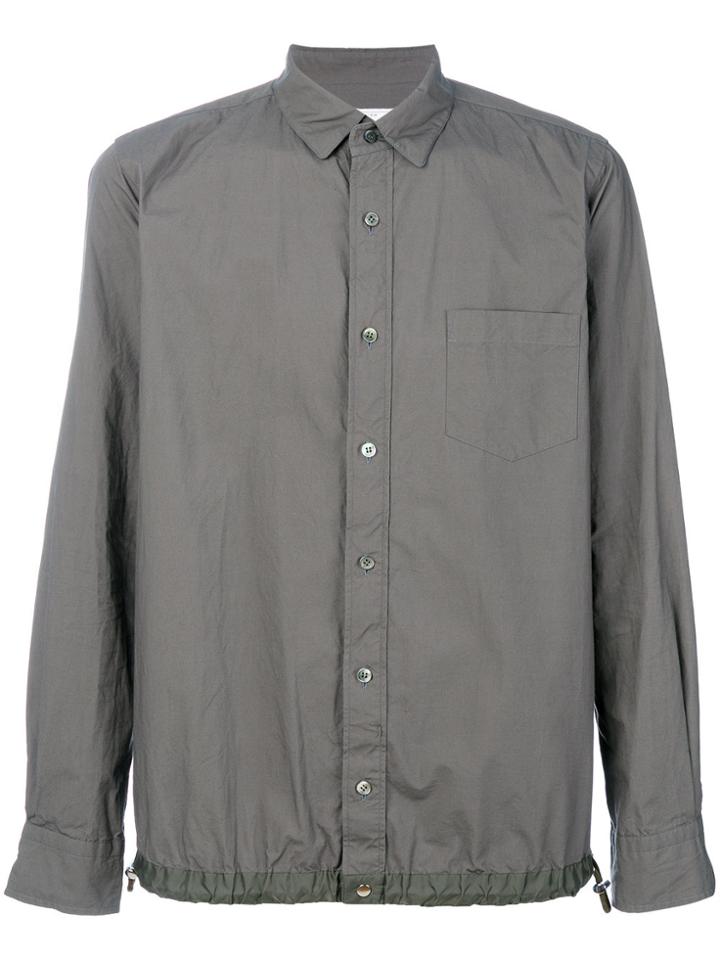 Sacai Drawstring Hem Shirt - Grey