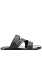Tom Ford Logo Open-toe Sandals - Black