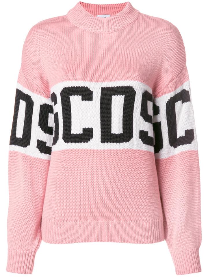 Gcds Logo Roll Neck Sweater - Pink & Purple