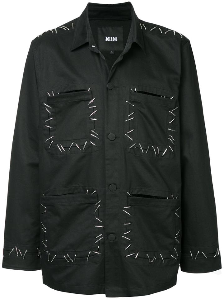 Ktz Deconstructed Stapled Jacket - Black