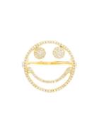 Rosa De La Cruz Diamond Smiley Ring, Women's, Size: 7, Metallic