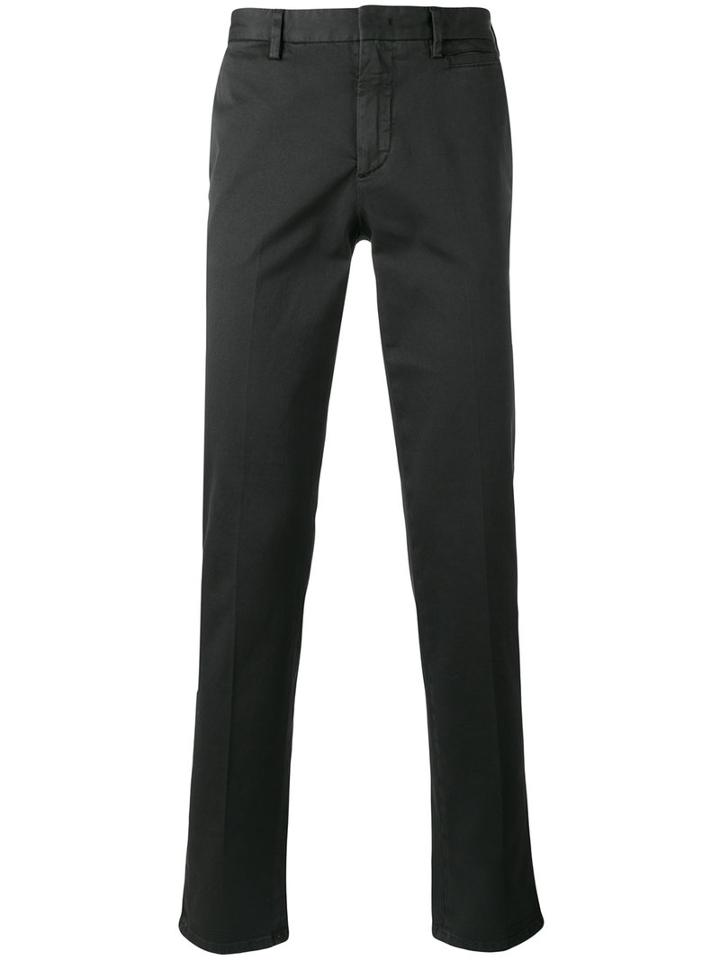Prada Skinny Trousers, Men's, Size: 44, Grey, Cotton/spandex/elastane