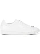 Neil Barrett White Pierced Punk Sneakers