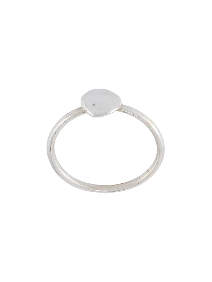Natasha Collis Medium Nugget Ring, Women's, Size: 55, Metallic, Sterling Silver