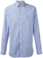 Hackett Plaid Slim-fit Shirt, Men's, Size: Xxl, Blue, Cotton