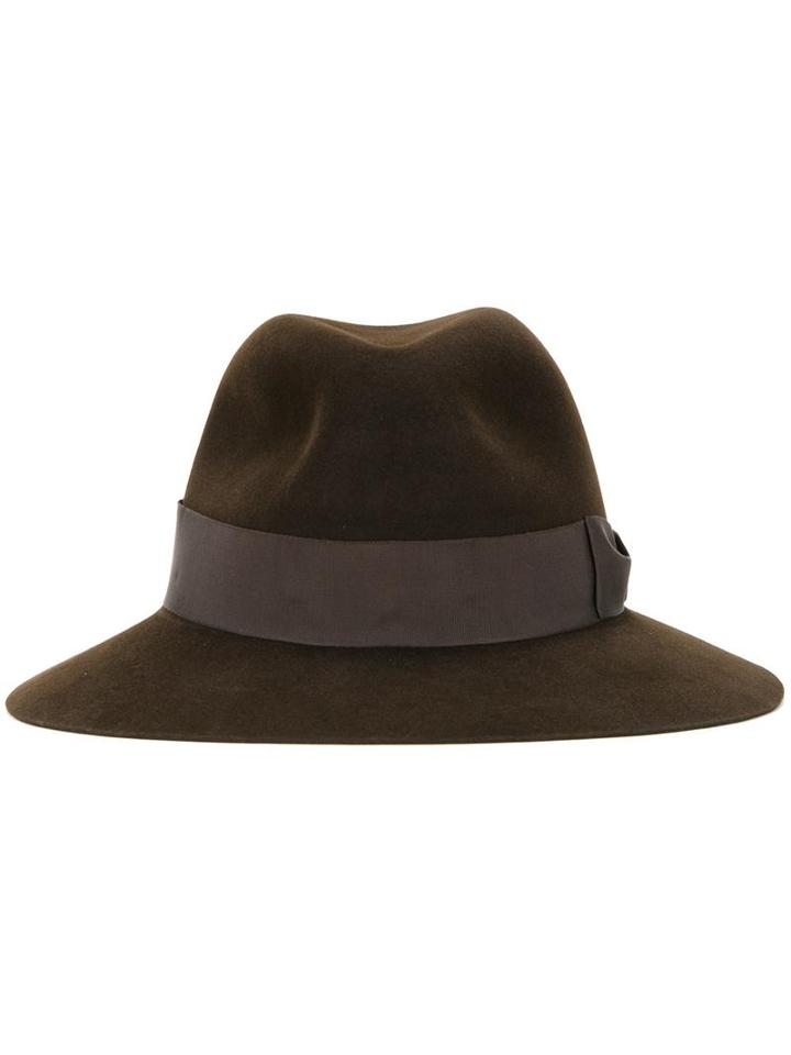 Kijima Takayuki Lower Crown Hat, Men's, Size: 61, Brown, Rabbit Felt