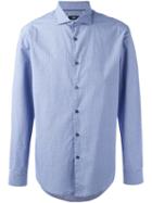 Boss Hugo Boss Printed Long Sleeve Shirt, Men's, Size: Xxl, Blue, Cotton