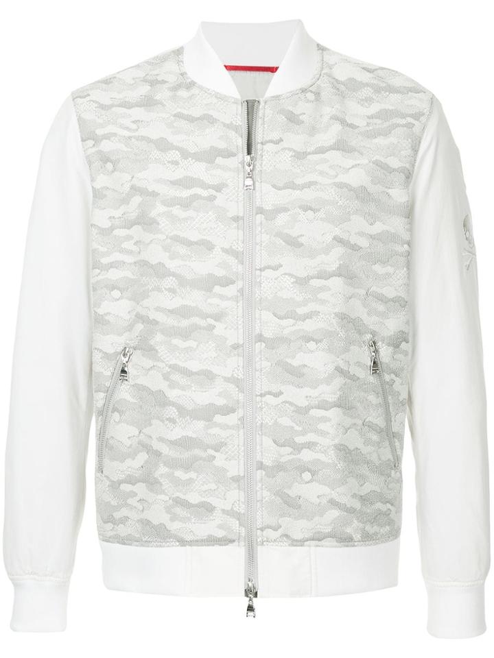 Loveless Camouflage Bomber Jacket - Grey