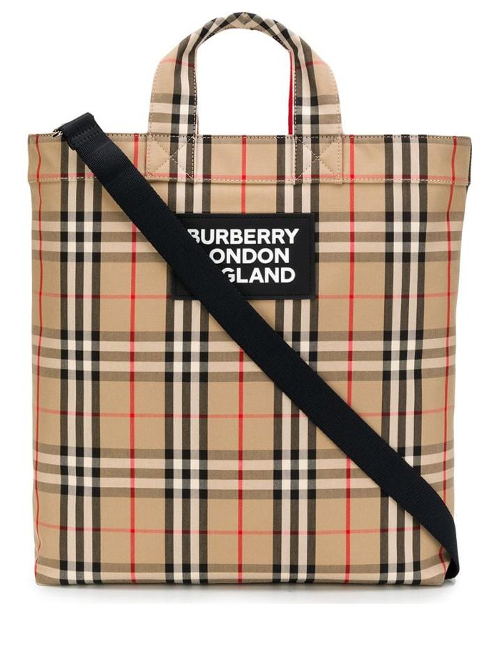 Burberry Vintage Check Tote Bag - Neutrals