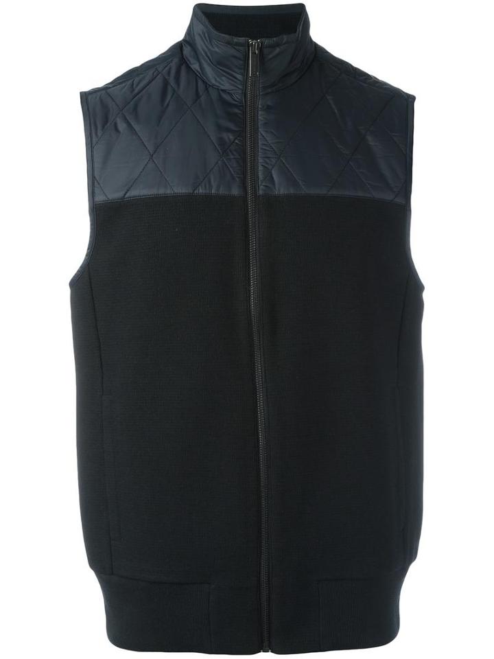Michael Kors Zipped Gilet, Men's, Size: Large, Black, Cotton/polyester/nylon