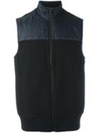 Michael Kors Zipped Gilet, Men's, Size: Large, Black, Cotton/polyester/nylon