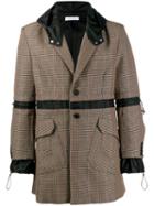 Delada Check Hooded Blazer - Neutrals