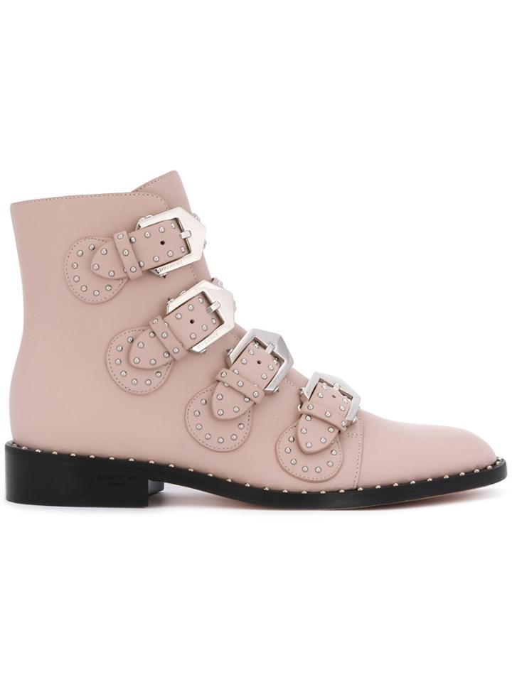 Givenchy Elegant Ankle Boots - Pink & Purple