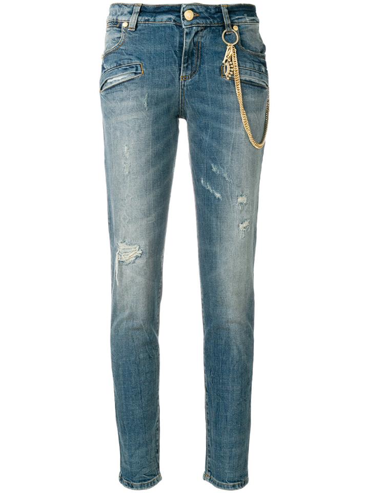 Pierre Balmain Skinny Fitted Jeans - Blue