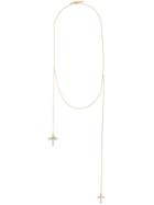 Givenchy Double Crucifix Pendant Necklace
