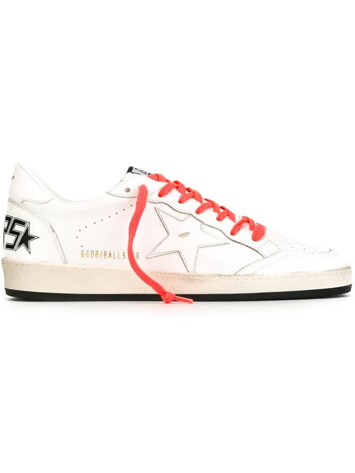 Golden Goose Deluxe Brand Ball Star Sneakers, Men's, Size: 41, White, Leather/rubber