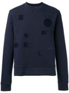 Joseph Tonal Badge Sweatshirt, Men's, Size: Large, Blue, Cotton/polyester