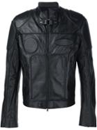 Juun.j Biker Jacket, Men's, Size: 48, Black, Sheep Skin/shearling/polyester/rayon
