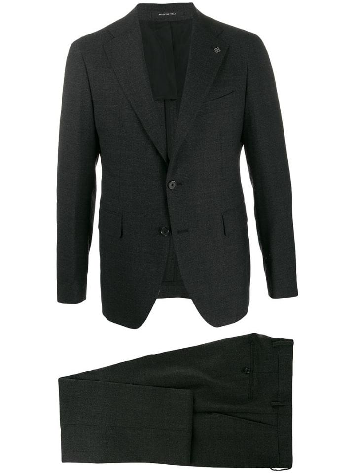 Tagliatore Basket Weave Two-piece Suit - Grey