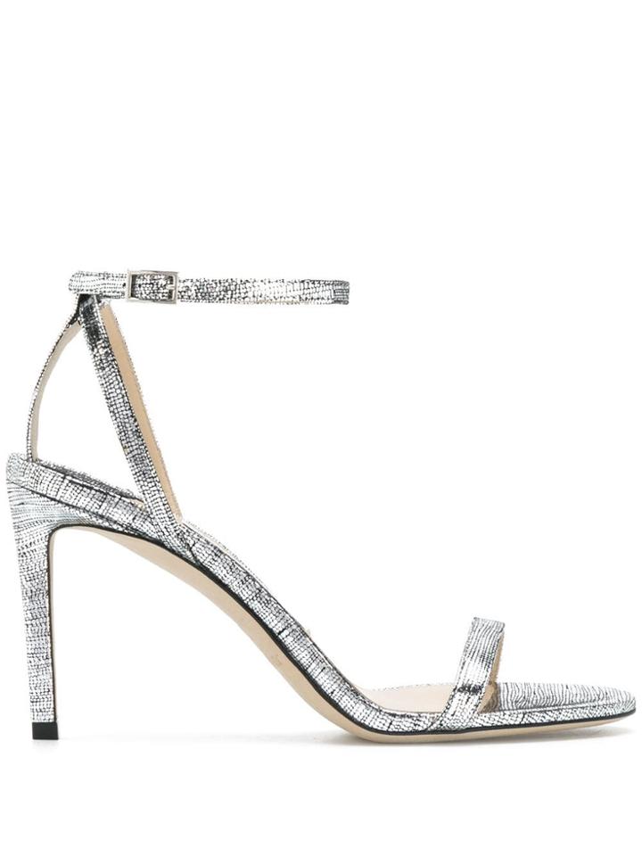Jimmy Choo Minny 85 Sandals - Silver