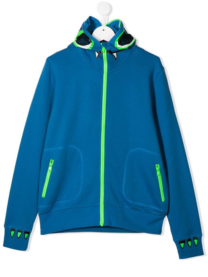 Stella Mccartney Kids Teen Bandit Mask Hoodie - Blue