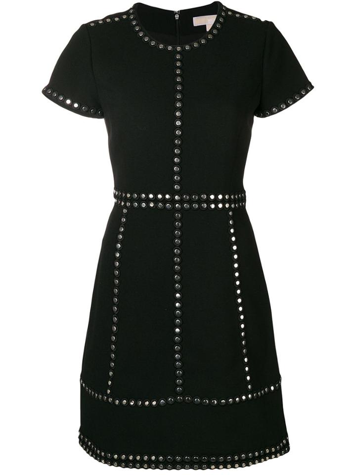 Michael Michael Kors Studded Mini Dress - Black