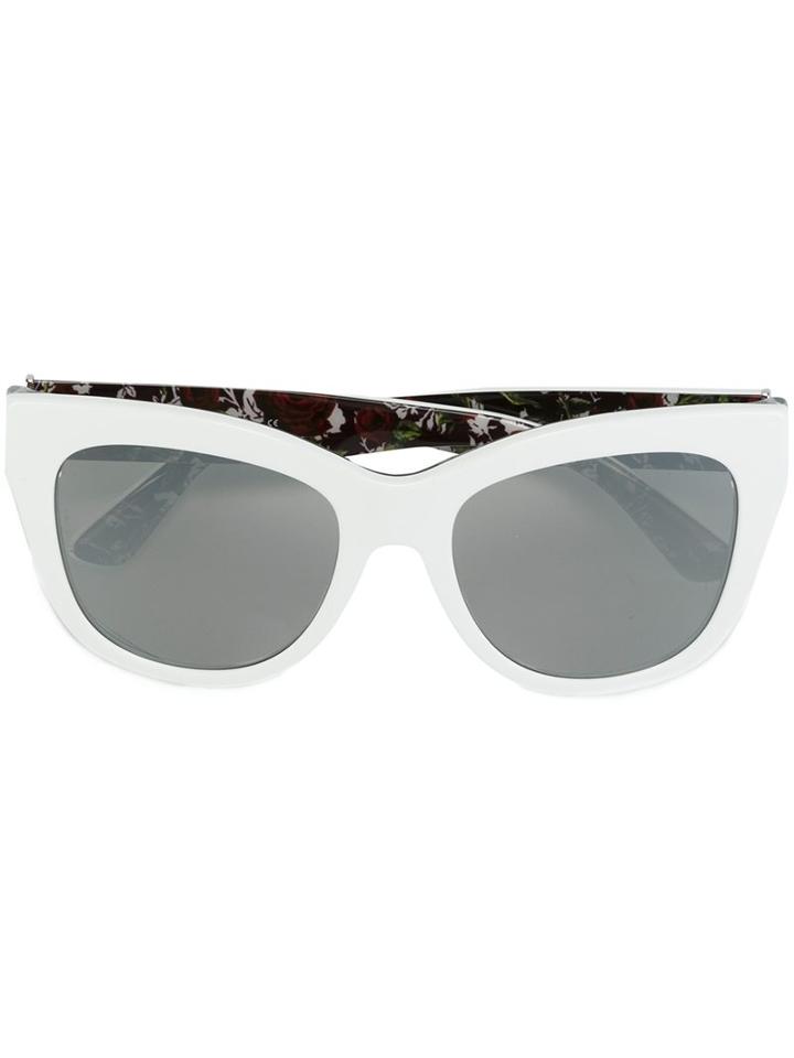 Dolce & Gabbana Claudia Cardinale Sunglasses, Women's, White, Acetate