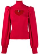 Msgm Cutout Blouse - Red