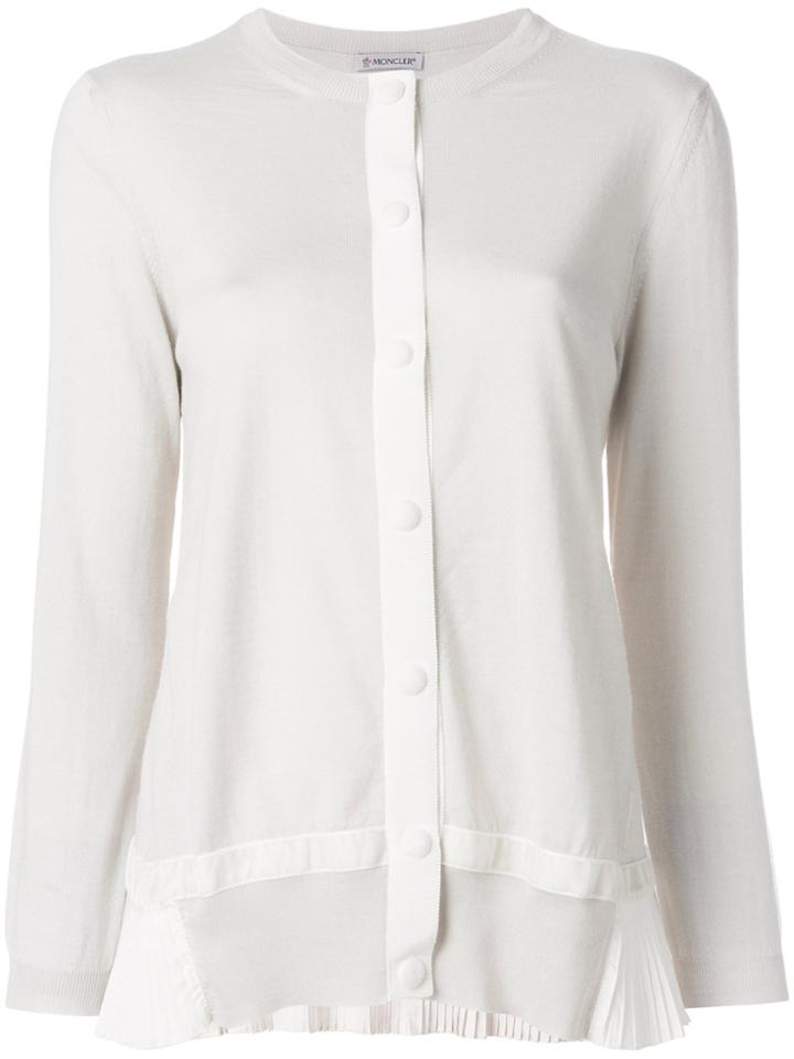 Moncler Button-down Knitted Sweater - Nude & Neutrals