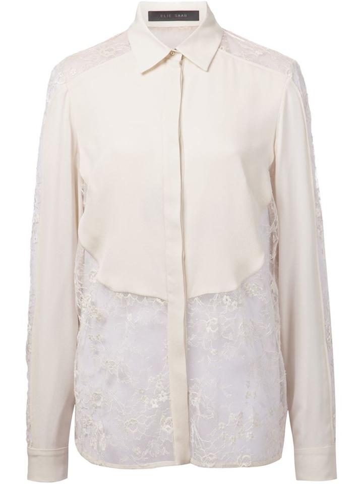 Elie Saab Lace Detail Shirt