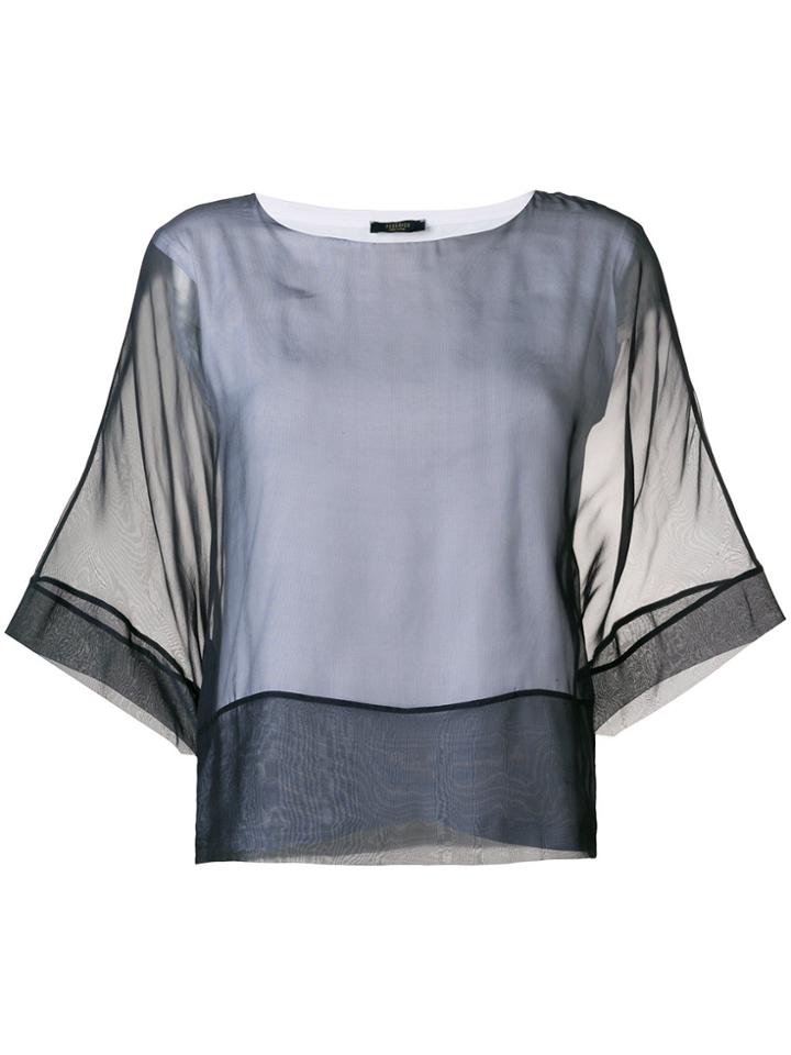 Peserico Layered T-shirt - Grey