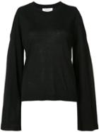 Derek Lam 10 Crosby - Bell Sleeve Knitted Blouse - Women - Silk/cashmere - Xs, Black, Silk/cashmere