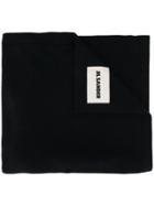 Jil Sander Logo Patch Scarf - Blue