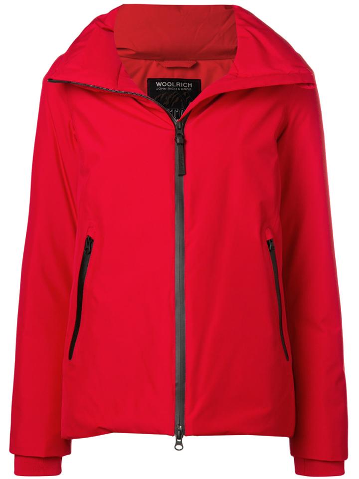 Woolrich Zipped Padded Jacket - Red