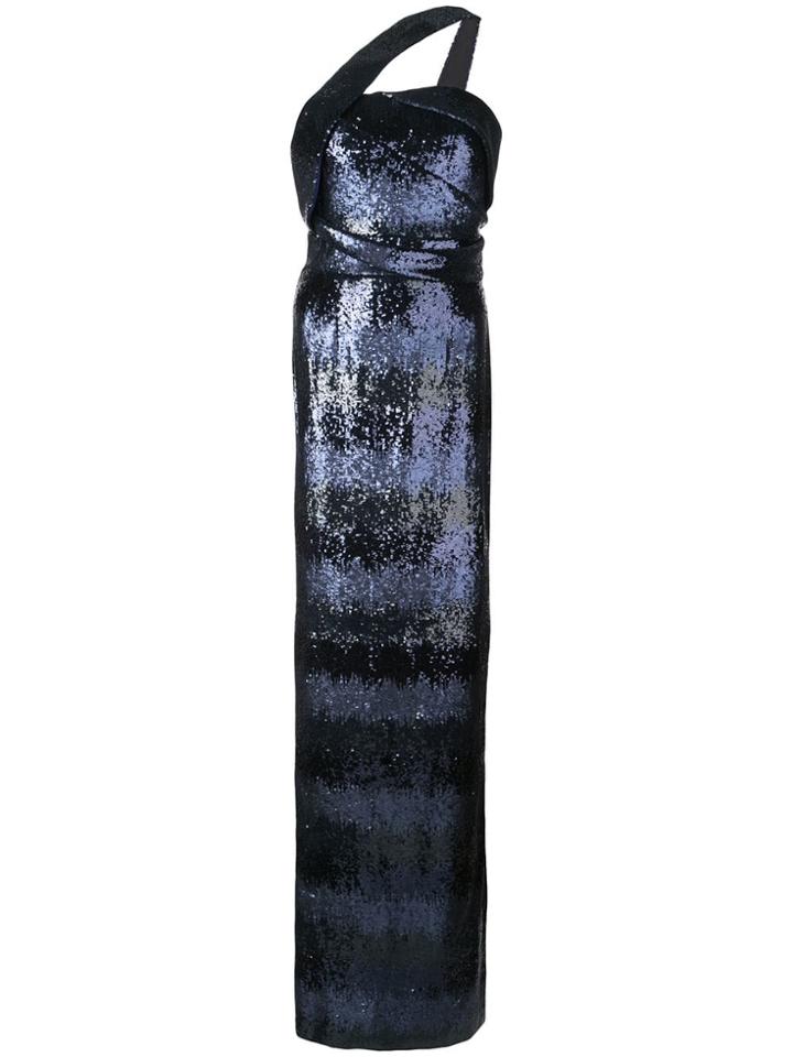 Rubin Singer Asymmetric Textured Dress - Blue