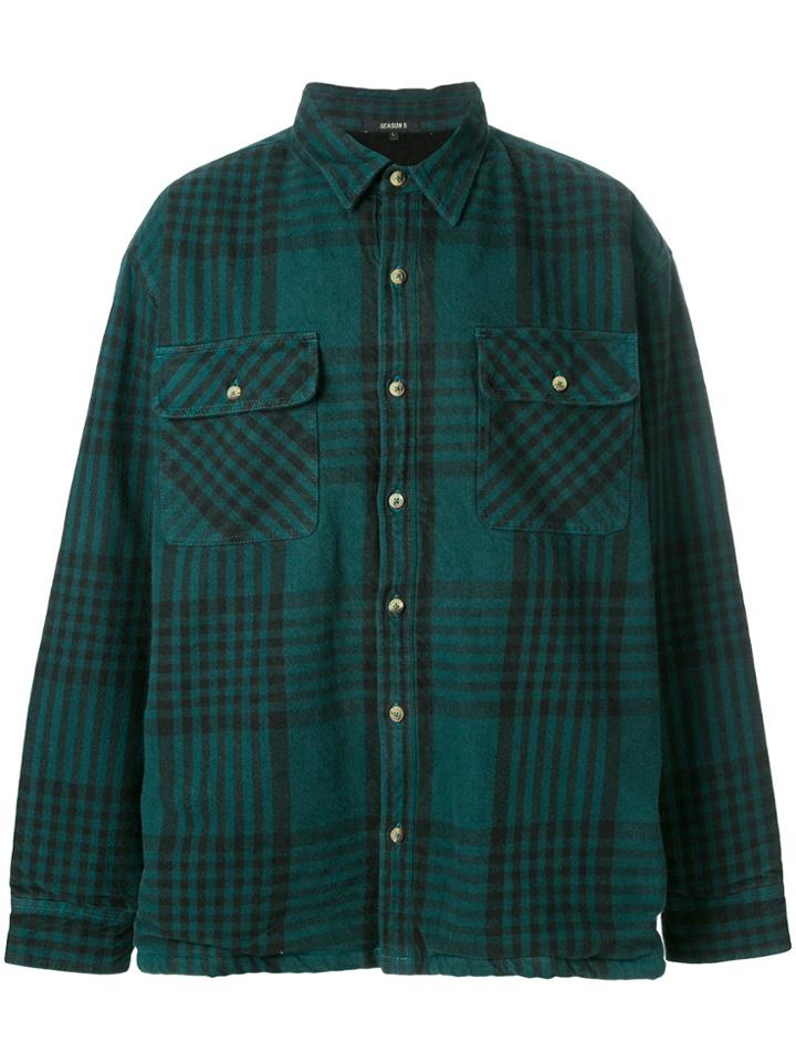 Valentino Palm Leaf Print Shirt - Blue