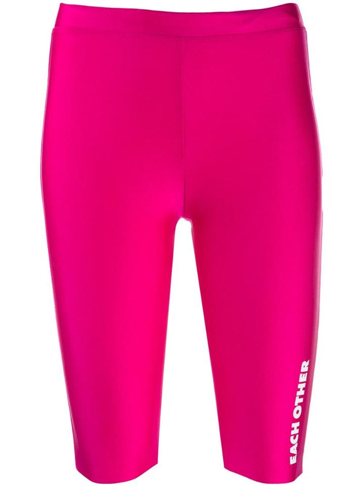 Each X Other Logo Cycling Shorts - Pink