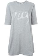 Mcq Alexander Mcqueen Handwritten Mcq Print T-shirt, Women's, Size: S, Grey, Cotton